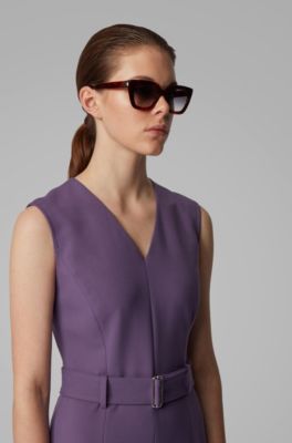 hugo boss purple dress