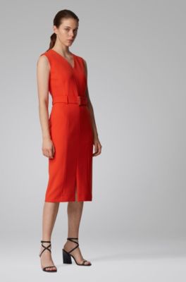 hugo boss orange dress