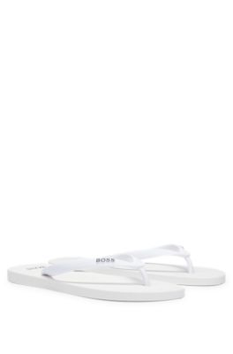 hugo boss leather flip flops