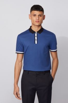 light blue hugo boss polo shirt
