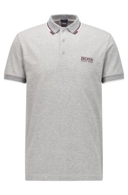 Hugo Boss Active-stretch golf polo shirt with S.Café®. 1