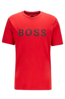 Hugo Boss Logo T-shirt in a single-jersey cotton blend. 3
