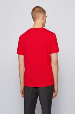 Hugo Boss Logo T-shirt in a single-jersey cotton blend. 4