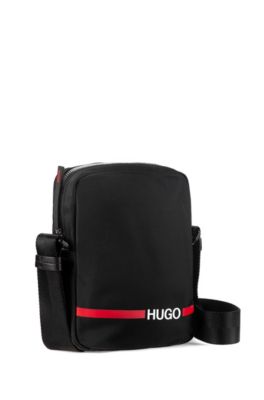 hugo boss man bag leather