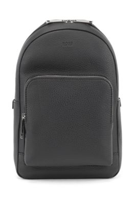 boss leather backpack