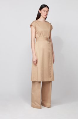 cotton dress midi length