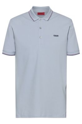 light blue hugo boss polo shirt