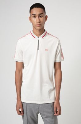 hugo boss zip shirt