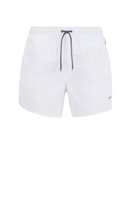 white swimsuit shorts