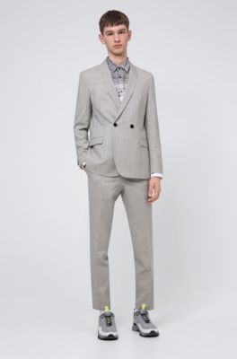 boss pinstripe suit