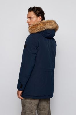 hugo boss fur jacket