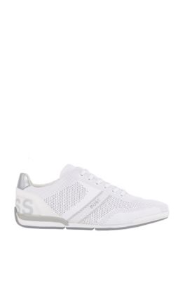 boss athleisure maze low top knit trainers