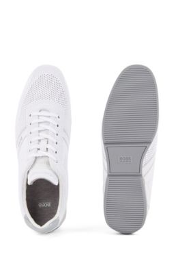 boss low top knit trainers