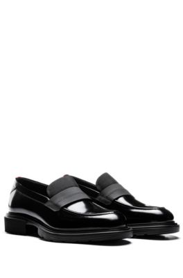 chunky sole loafers