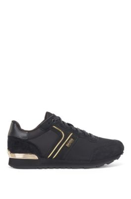 black and gold hugo boss trainers