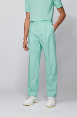 high rise green pants
