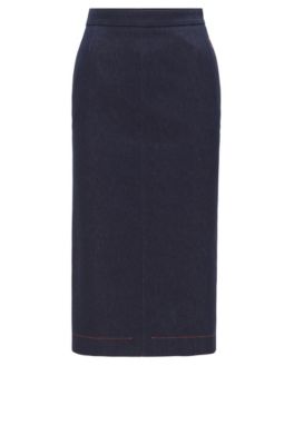 hugo boss denim skirt