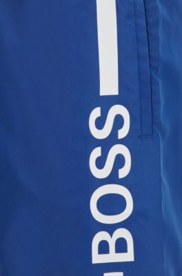 Hugo Boss Logo-print swim shorts in recycled fabric. 6