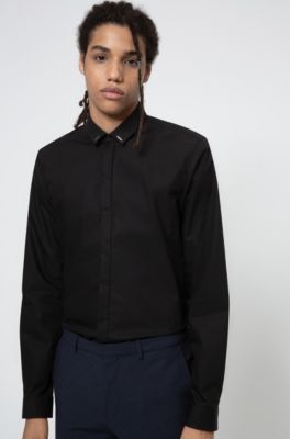 hugo boss easy iron slim fit