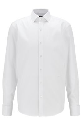 white double cuff shirt regular fit
