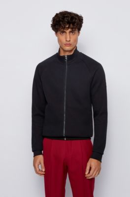 hugo boss zip through sweatshirt