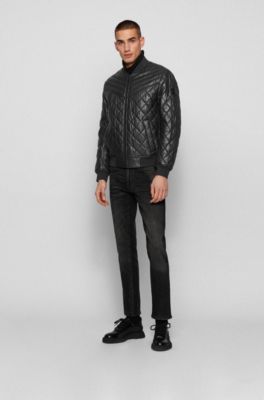 boss leather jacket price