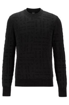 hugo boss black crew neck jumper