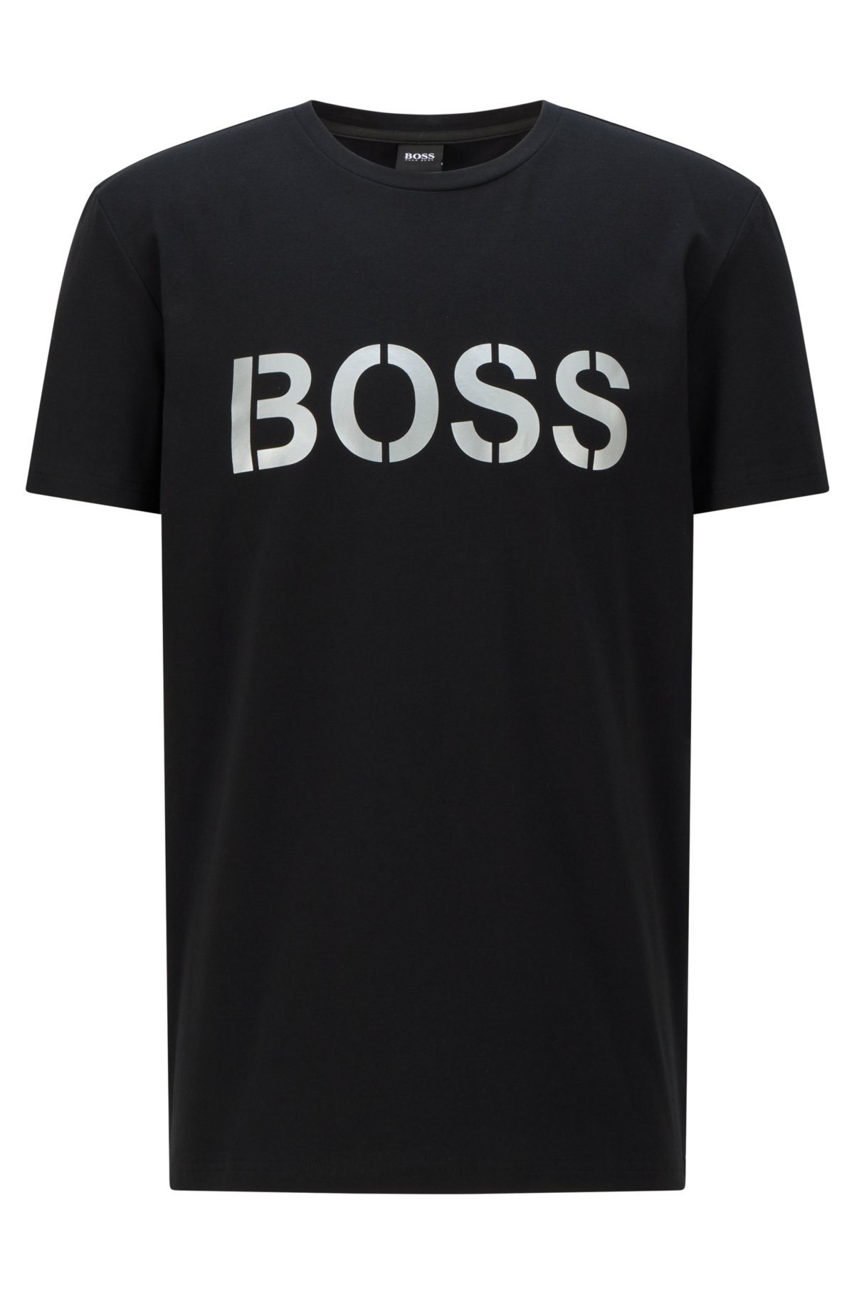 BOSS - Camiseta playera fit con un diseño del logo a