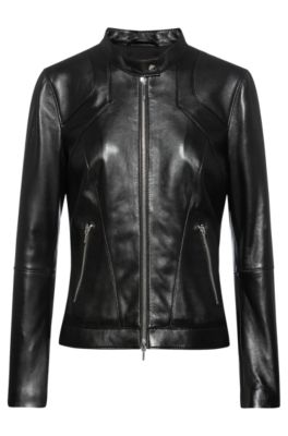 hugo boss leather jackets womens