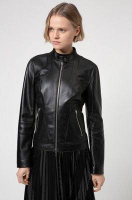 hugo boss leather jackets womens