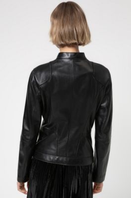 hugo boss leather jackets womens