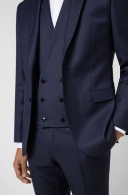 mens 3 piece suit with double breasted waistcoat