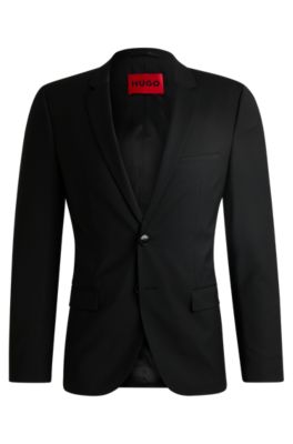 HUGO - Extra-slim-fit jacket in bi-stretch fabric