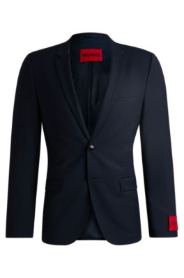 HUGO - Regular-fit jacket in stretch fabric