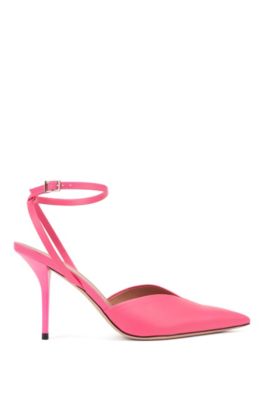 pink slingback pumps