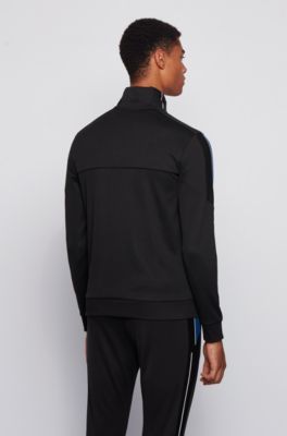 black and grey hugo boss tracksuit