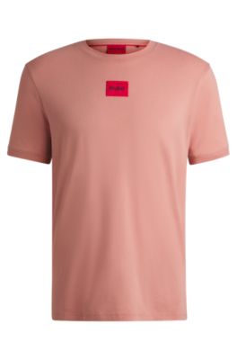 【Hugo Boss】Bodywear Labelled ショルダー ロゴ Tシャツ ♪ HUGO, Small Logo Block Cotton T-Shirt, Black Carbon, S