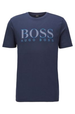 Hugo Boss - Regular-fit cotton-jersey T-shirt with multicolored logo