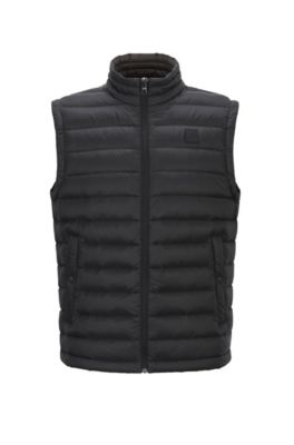 Hugo Boss - Packable Down Gilet With Water Repellent Outer - Black