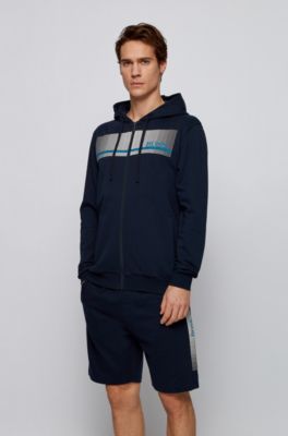 hugo boss tracksuit blue and black