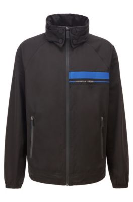 Hugo Boss Packable regular-fit blouson jacket in shape-memory twill. 1