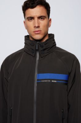 Hugo Boss Packable regular-fit blouson jacket in shape-memory twill. 6