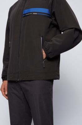 Hugo Boss Packable regular-fit blouson jacket in shape-memory twill. 5