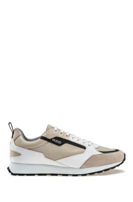 HUGO - Retro-inspired trainers with suede and mesh