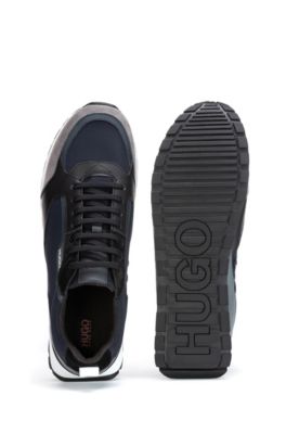 Hugo Boss Retro-inspired trainers with suede and mesh details. 5