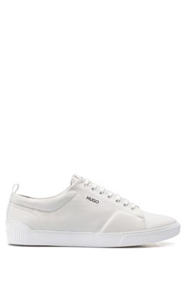 hugo boss white leather trainers