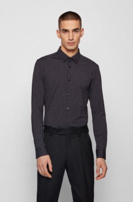 black shirt hugo boss