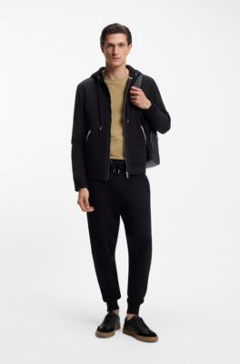 T-shirt en coton m&eacute;lang&eacute; &agrave; la structure jacquard effet bulle, Kaki