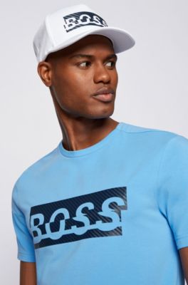 Hugo Boss Stretch-cotton T-shirt with new-season logo artwork. 5