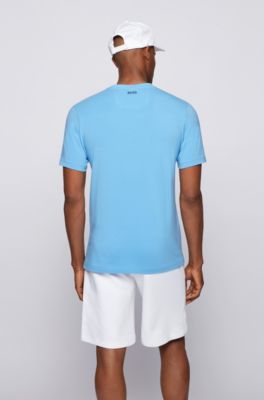 Hugo Boss Stretch-cotton T-shirt with new-season logo artwork. 4